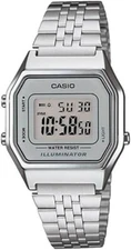 Casio Ladies Digital YOUTH Stainless Steel Strap Watch LA-680WA-7DF - NWOT