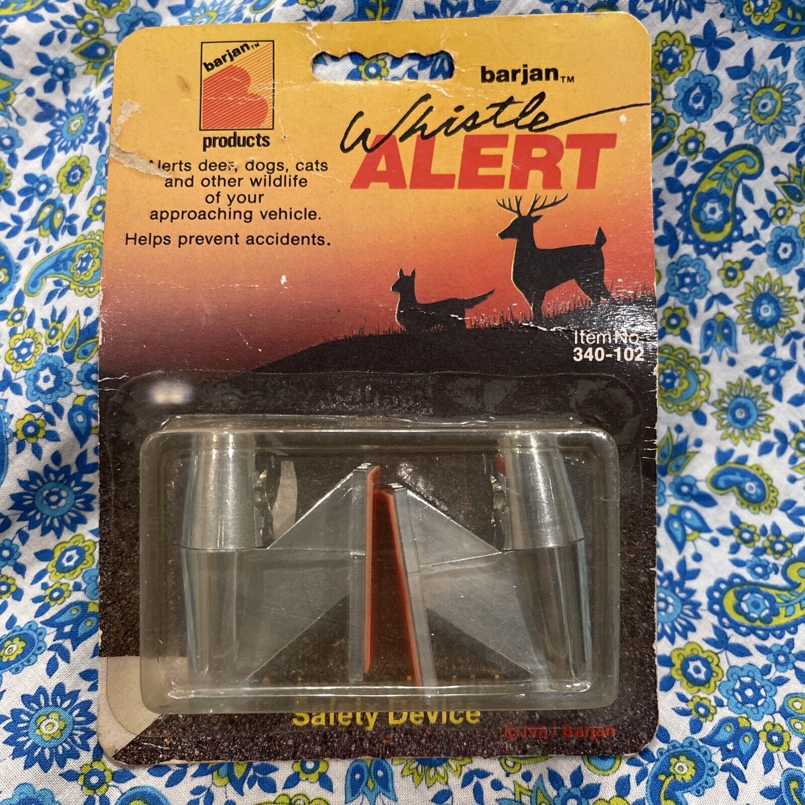 Vintage Barjan Whistle Alert Animal Safety Device “Chrome” Color #340-102 |  eBay