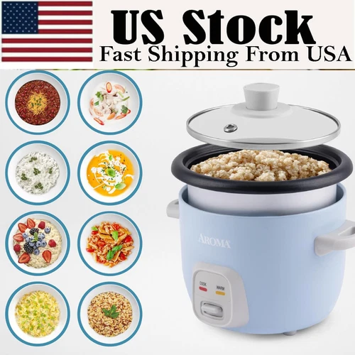 Aroma Housewares 4-Cups Rice & Grain Cooker 1Qt. ARC-302NGB