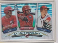 2018 Bowman Chrome Talent Pipeline #TP-WAS -R/C-Juan Soto,  Abreu, Fedde-NM-MT
