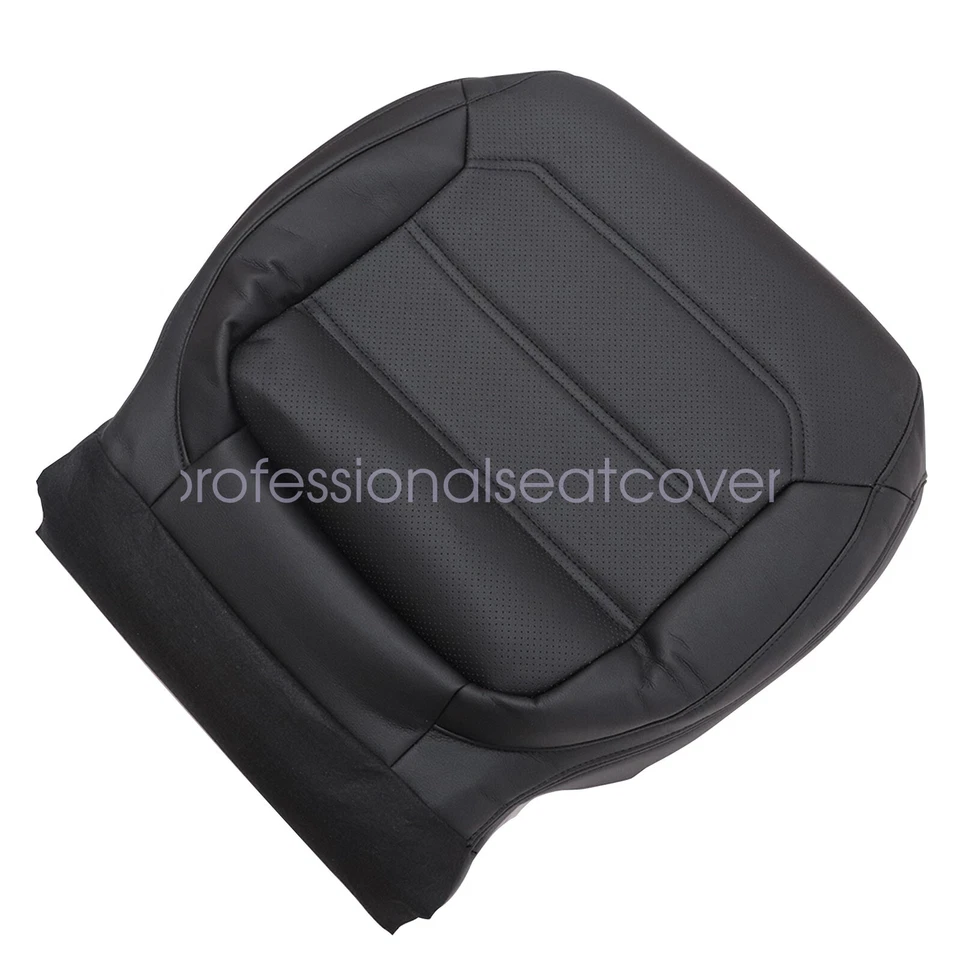 Driver Bottom Leather Seat Cover Black For 2012-2020 Volkswagen Passat PERF - Image 3 of 4