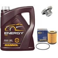 MotoröL Set 5W-30 5 Liter + ÖLfilter + ÖLablassschraube FüR Opel Vectra Astra