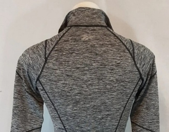 Reebok Quarter Zip Pullover Jacket Small Black Gr… - image 6