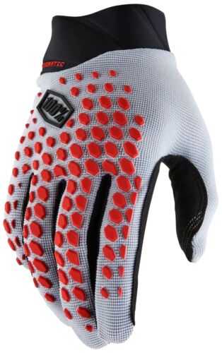 Ride100 Geomatic Gloves Grey/Racer Red Medium -Open Box