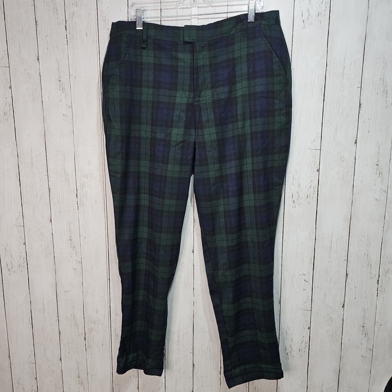 NWT Hot Topic Womens Tartan Green Blue Plaid Punk Grunge Pants