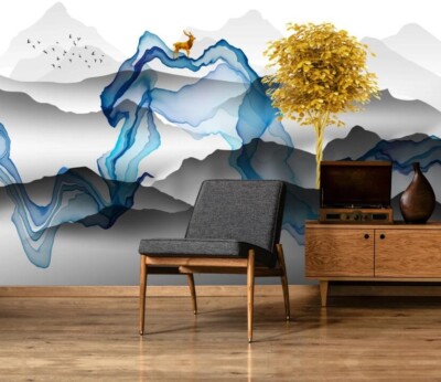 3D Branch Mountain ZHUA1754 Wallpaper Wall Murals Removable Self-adhesive Ann 24