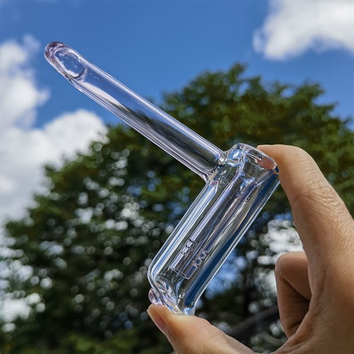 Pipa da fumo in vetro rosa 5 pollici martello gorgogliatore pipe a mano percolatore bong nuovo US - Foto 2 di 10