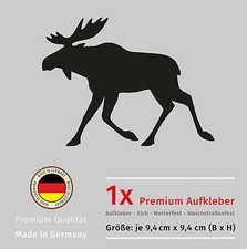 Aufkleber Elch Autoaufkleber Waschstrassenfest UV-Beständig Premium Edition