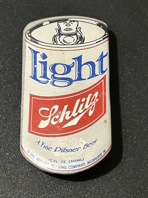 Vintage Schlitz Light Beer Can Shaped Pin 2.25''x1.25''