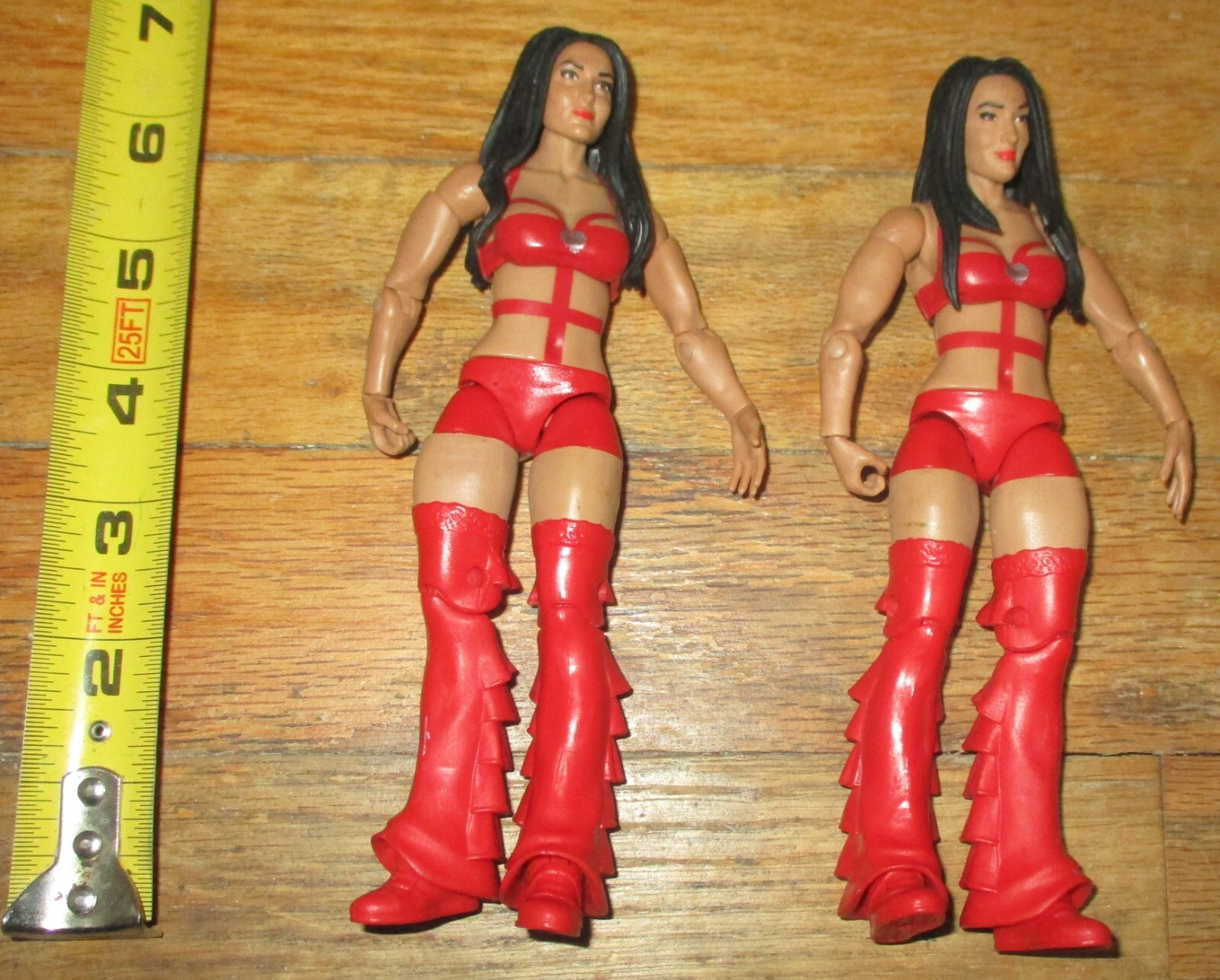 2014 WWF WWE Mattel Nikki Brie Bella Twins Diva Basic Wrestling Figures Ser 26
