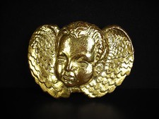 Angelot bas relief par le sculteur Roger Guérin en grés de Bouffioulx vers 1930