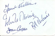 Joan Cooper John Le Mesurier Frank Williams Bill Pertwee Dads Army Multi Signed