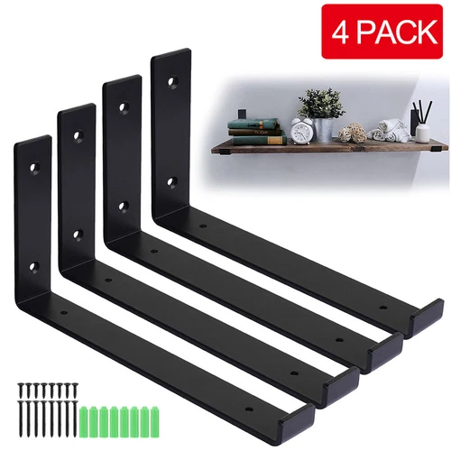 4PCS Shelf Brackets Rustic Heavy Duty Industrial Scaffold Board Shelf Bracket UK - Picture 2 of 12