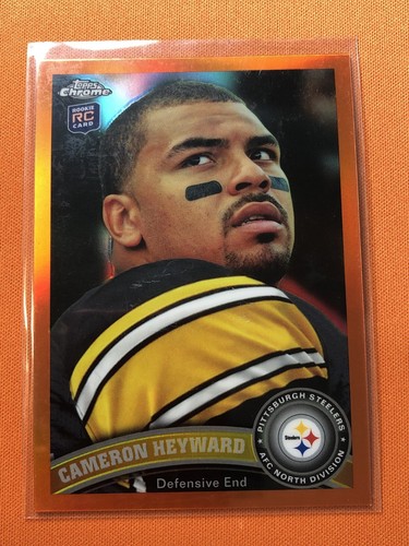 2011 Topps Chrome Cameron Heyward #117 Rookie RC Orange Refractor