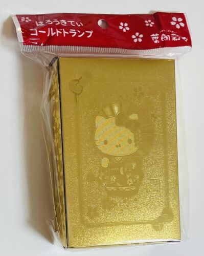 Hello Kitty Gold Playing Cards From Japan,Rare☆ 2016 - Picture 1 of 6