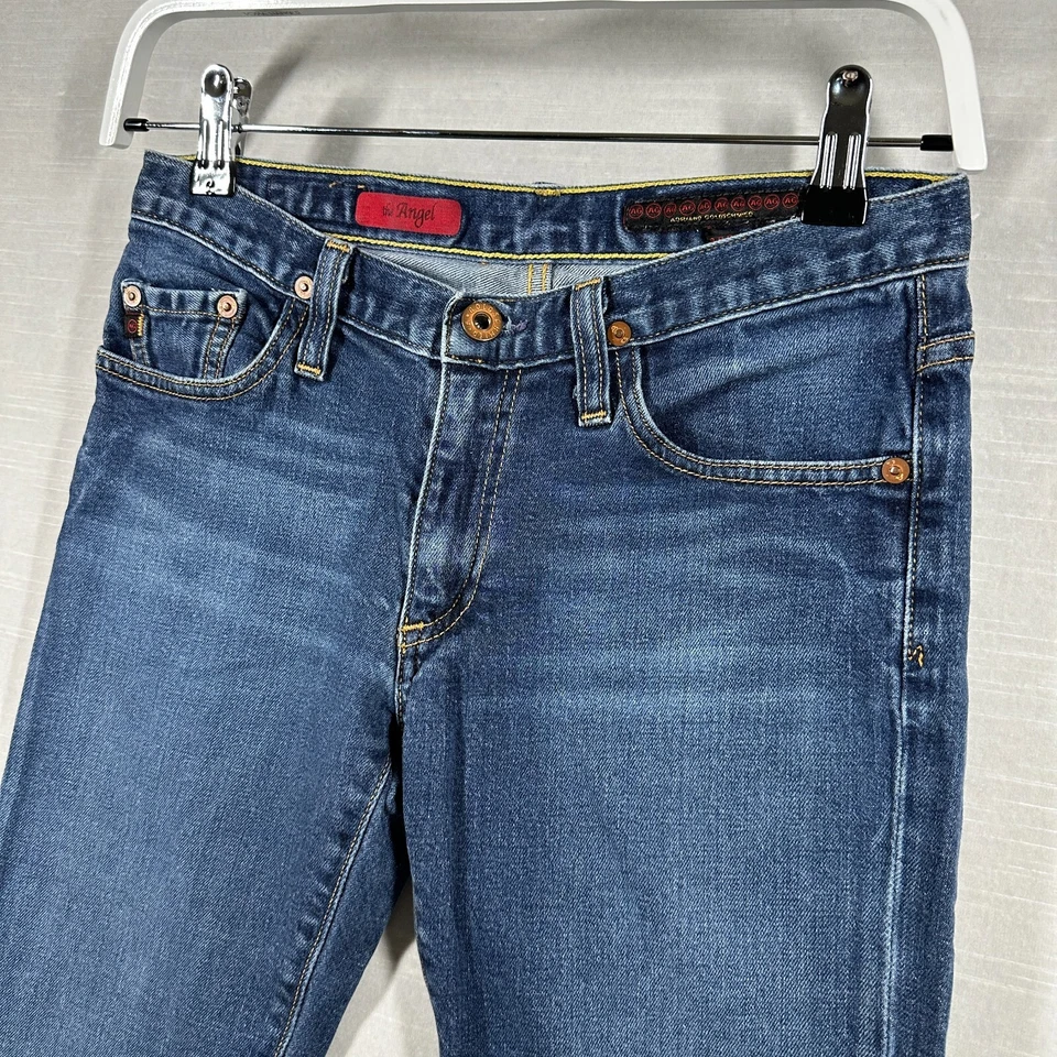 Jeans AG Adriano Goldschmied Mujer 26 R Azul Lavado Medio Acampanado Angel EE. UU. Foto 3 de 4