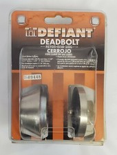 Deadbolt Keyed One Side Nickel Defiant
