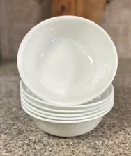 Corelle~Vitrelle~Frost White~6¼" Soup-Cereal Bowls~Six