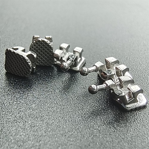 50 Packs Orthodontic Metal Bracket Braces Mini Roth Slot.022 Hooks 3-4-5 - Picture 5 of 9