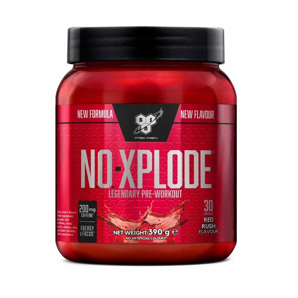 BSN NO-Xplode Pre Workout Supplement | with 200mg of Caffeine | 390g