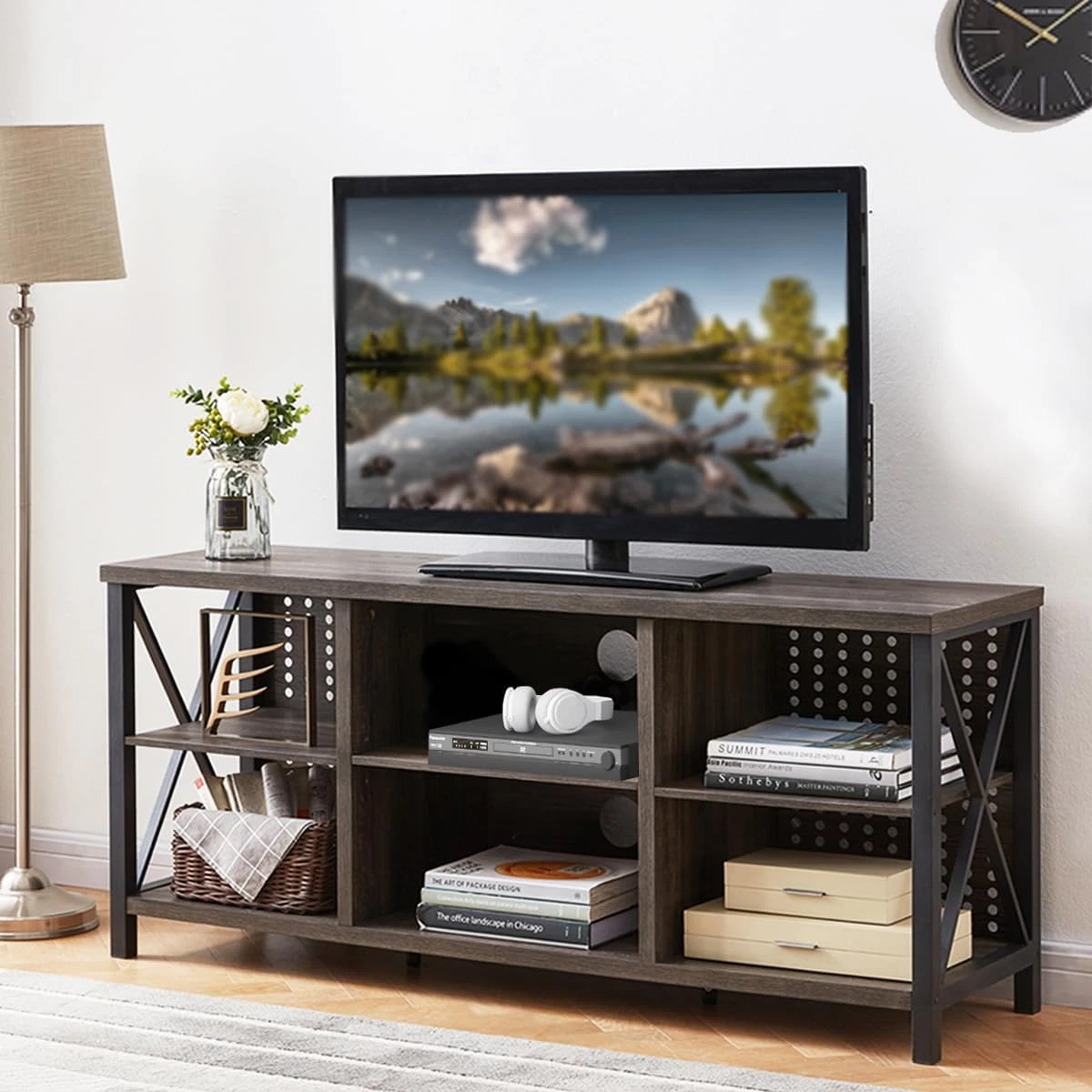 Large entertainment center for 2024 70 inch tv