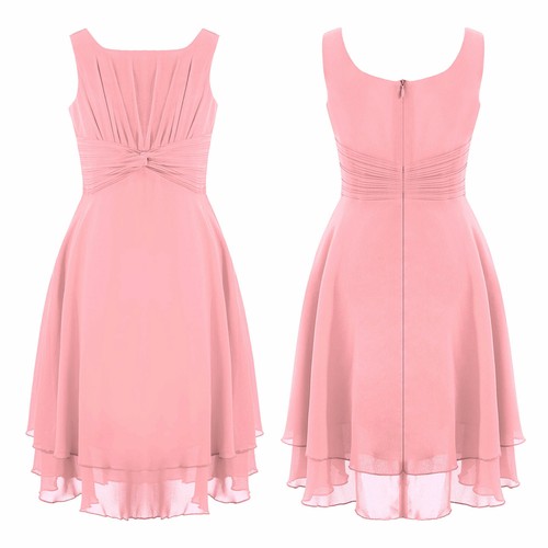 Kid Girls Sequined Lace Chiffon Sleeveless Pageant Wedding Party Dress Porm Gown - Picture 185 of 185