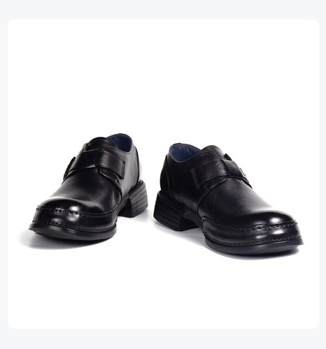 British Style Men Buckle Round Toe Real Leather Formal Dress Shoes Work Business - Picture 16 of 25
