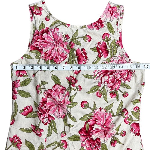 Floral Cottagecore Dress Sundress Sleeveless SZ M 8-10 Beige Faded Glory Women's - Picture 5 of 6