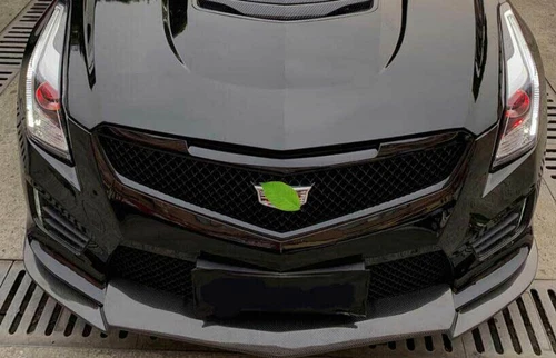 Parrilla de malla de parachoques superior delantero pintura negra para Cadillac ATS-V 2013~2019 - Imagen 9 de 14