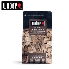 Weber Hickory Wood Chips - 0.7KG Bag BBQ Smoker 