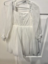 Oui Babe Wren Long Sleeve Flower Girl Dress Ivory Size 2