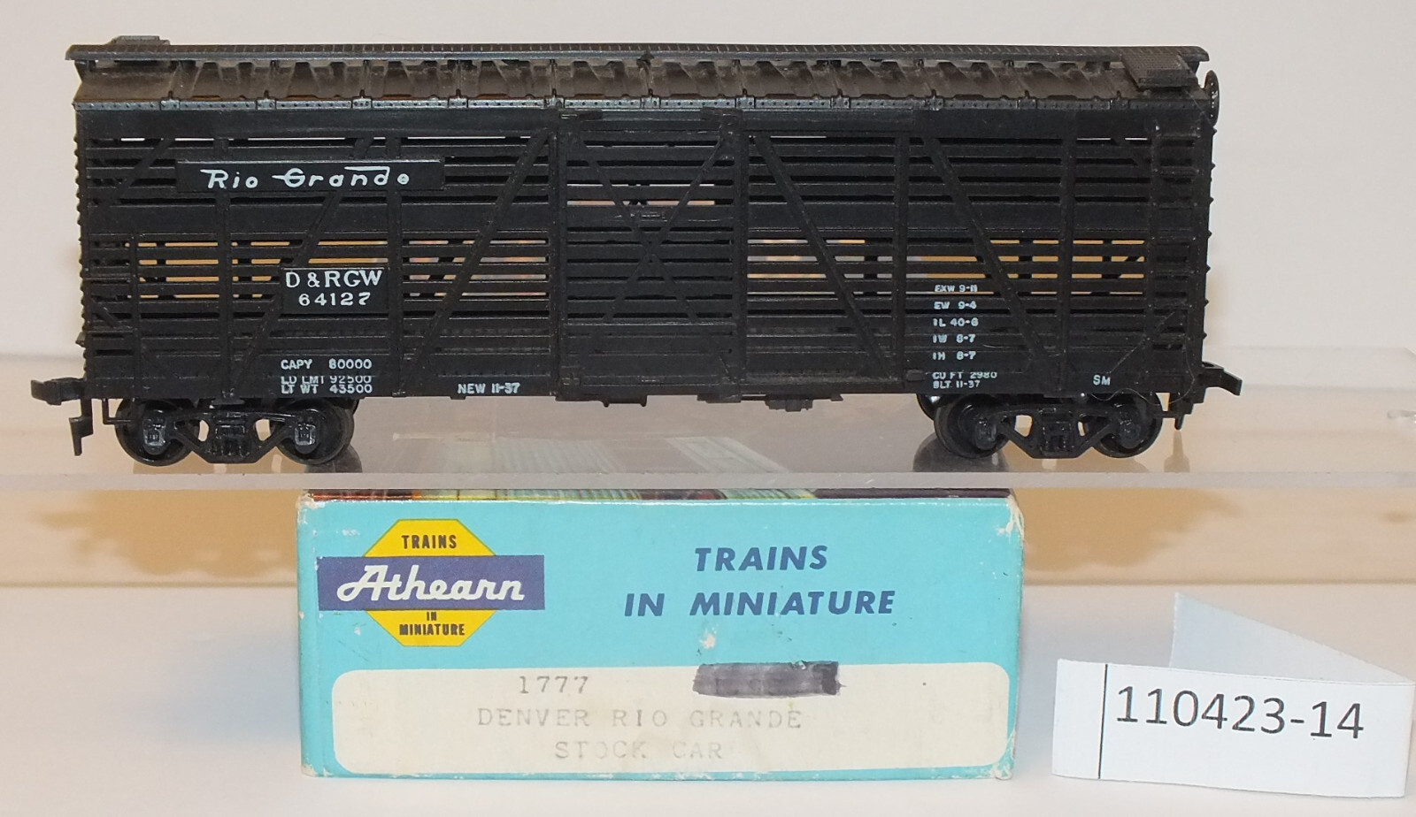 Rio Grande 40' Stock Car Athearn - HO scale | eBay