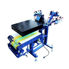 New 3 Color 1 Station Fabric Ribbon Screen Printing Press Equipment with Dryer