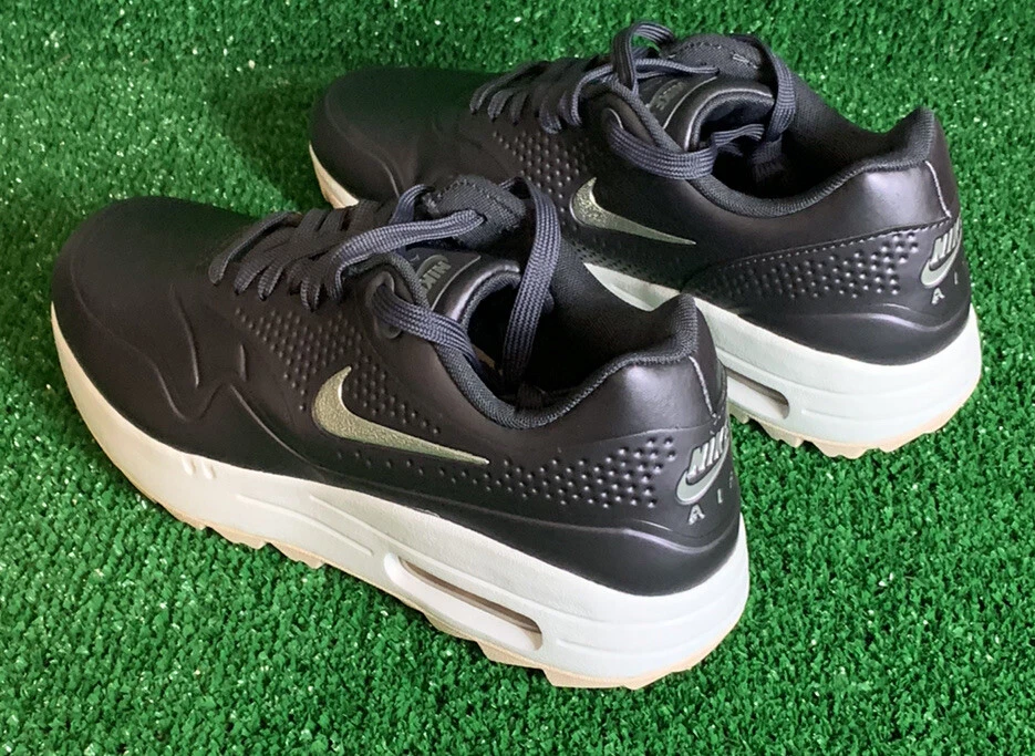 Nuevo Zapato de Golf Nike Air Max 1 para Mujer AQ0865-003 Gridiron/Metálico Plateado Talla 9 Foto 4 de 4