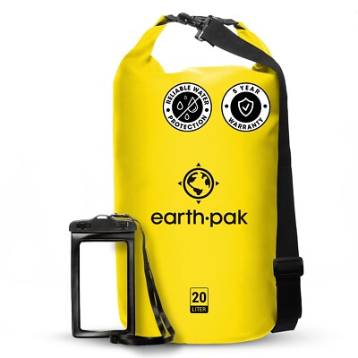 Earth Pak -Waterproof Dry Bag Roll Top Dry Compression Sack Keeps Gear  Dry