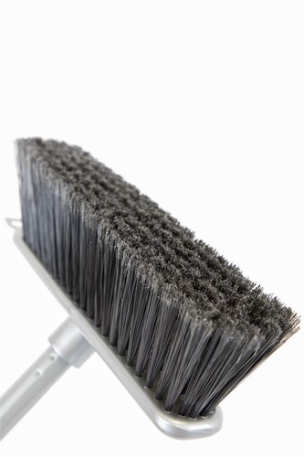 Silver Indoor Soft Sweeping Brush Head and Handle Kitchen Broom Floor Sweeper - Picture 9 of 12