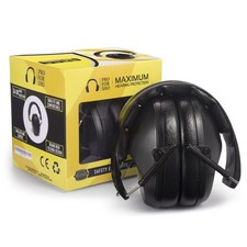 34dB NRR Noise Reduction Ear Muffs Black Standard Work Shooting Protection