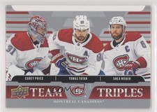 2020 Upper Deck Team Triples Carey Price Tomas Tatar Shea Weber #TT-M2 HOF a2v