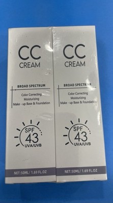 2 SPF 43 CC+ Color Correcting Moisturizing makeup base dark skin tone  NWT