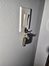 (4 pack) hook Light Switch Key Hangers, Holders key hook