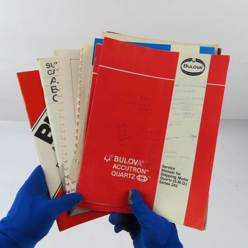 Assortment of Bulova Accutron Quartz Manuals