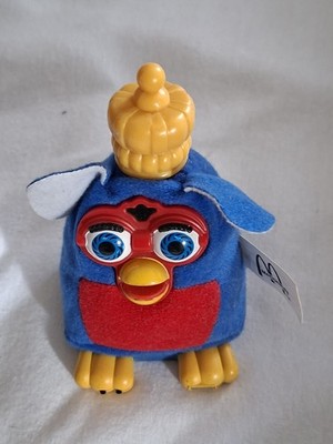 Shelby Furby Blau & Rot McDonalds Happy Meal Spielzeug Vintage 2001 Seltenes