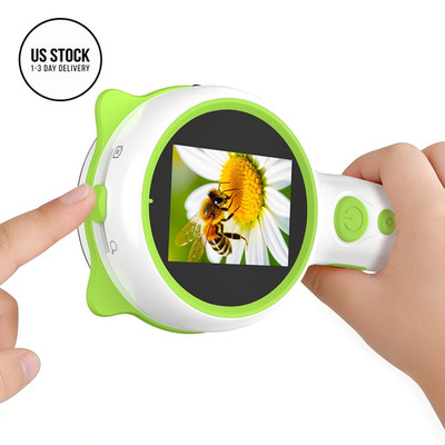 Aikokkl Kids Microscope Green Bear - Digital Handheld STEM Kit & 1080P 