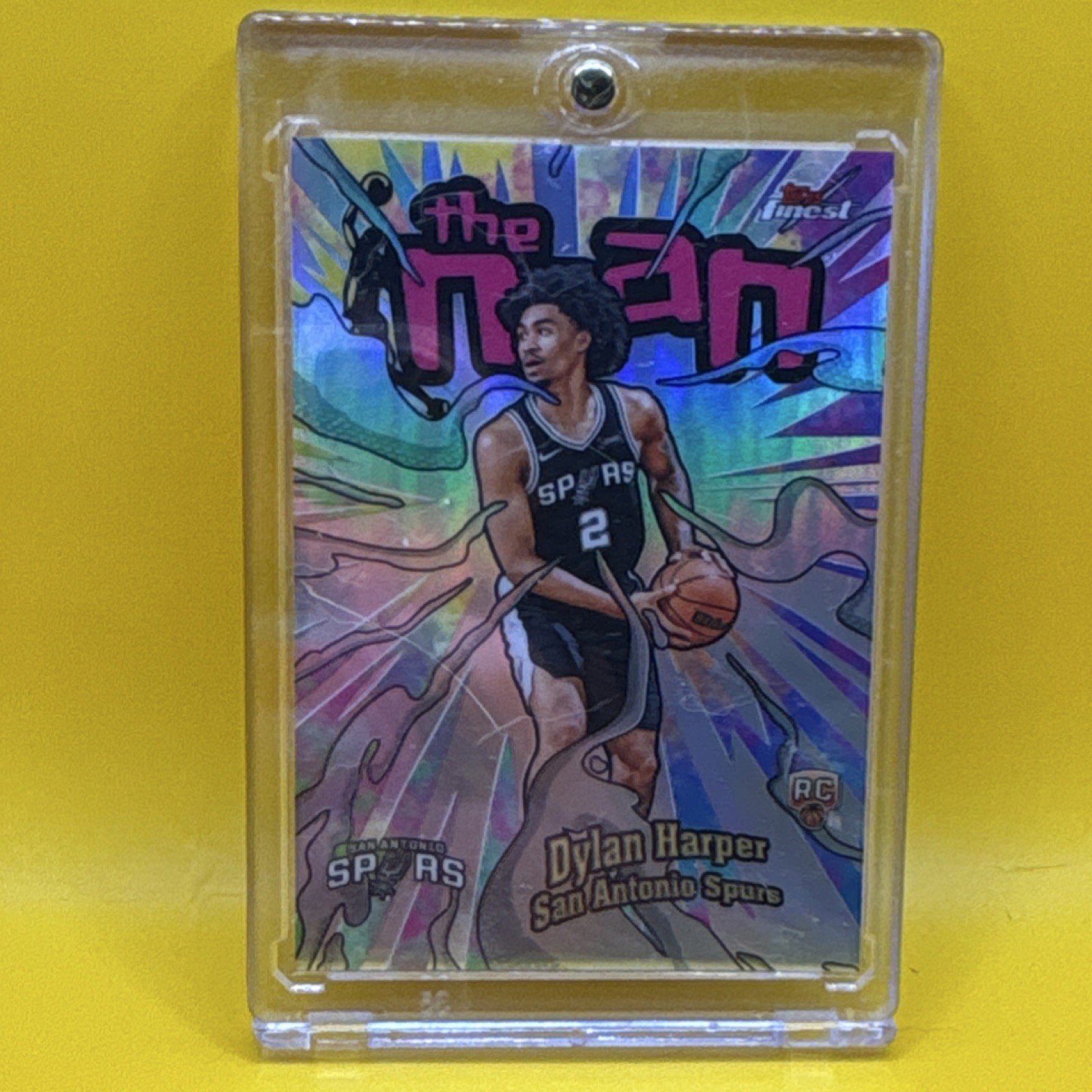 2025-26 Topps Finest Dylan Harper San Antonio Spurs The Man RC Insert TM-17