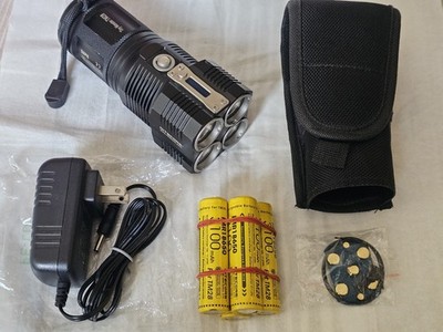 Used Nitecore TM28 6000 Lumen tiny monster Rechargeable Flashlight Searchlight 