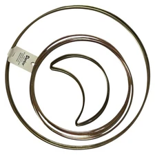 Lot of 8 Darice Gold Metal Craft Macrame Rings 2x 10in, 4x 7in, 2x 5in Moons