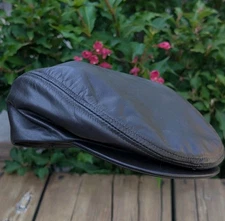 Capas Headwear NY Brown Cabbie Newsboy Flat Cap Hat L Golf Peaky Blinders