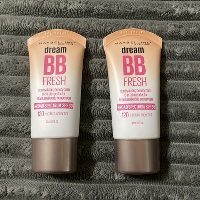 Maybelline Dream FRESH Skin Hydrating BB cream  8-in-1 Skin 120 Lot of 2 *READ*