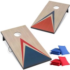 Cornhole Sets 4 x 2 ft with 8 Bean Bags Regulation Size, Corn Hole Games for ...