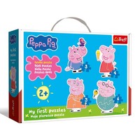Peppa Pig Puzzles 4 Formpuzzles FüR Kinder Ab 2 Jahren, Trefl, Bunt
